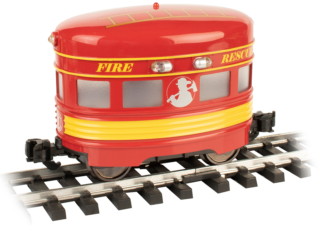 Fire Rescue eggliner with flashing roof light