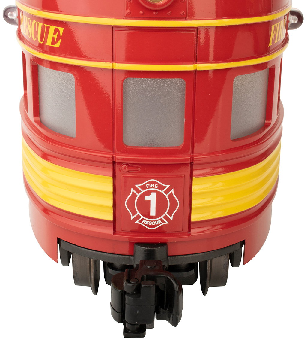 Fire Rescue eggliner with flashing roof light