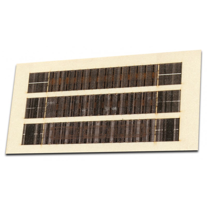 Bulkhead Flat Car Weathered Deck #2 3-Pack