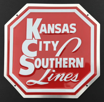 Kansas City Southern Metal Sign