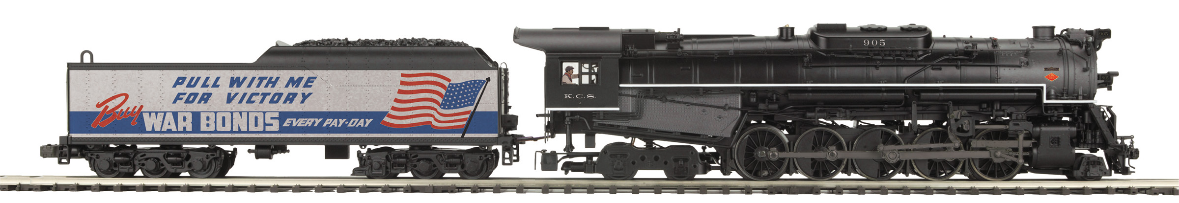 Kansas City Southern (War Bonds) T-1 2-10-4 #905 with ProtoSound 3.0