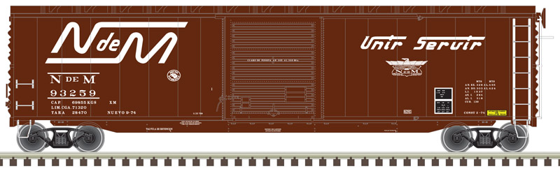 NdeM 50' postwar single door boxcar #93259