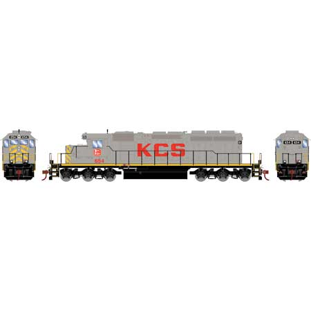 Kansas City Southern SD40-2 #654 with Tsunami2