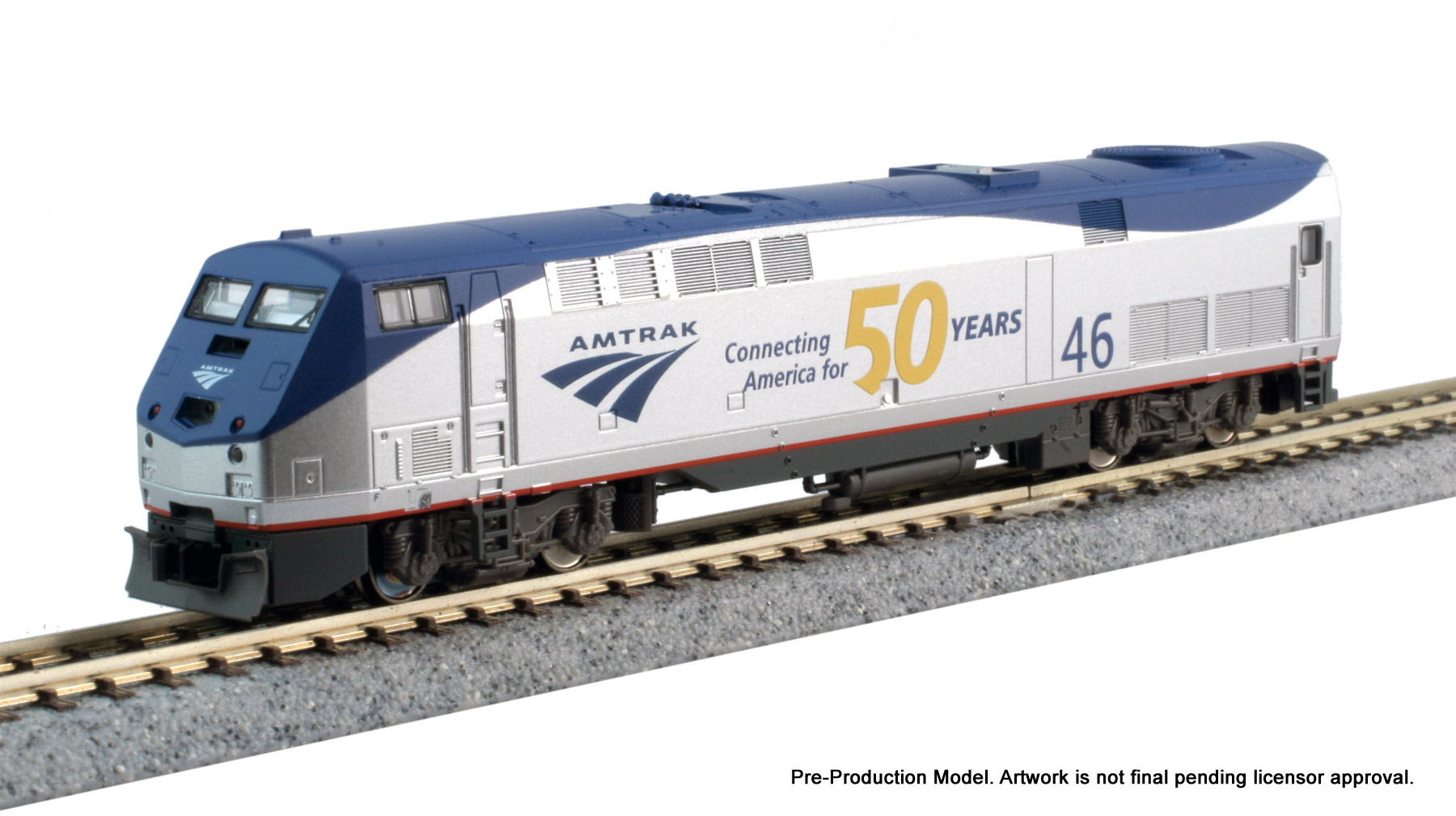 Amtrak Phase V Late (50th Anniversary) GE P42 #46 With ESU LokSound