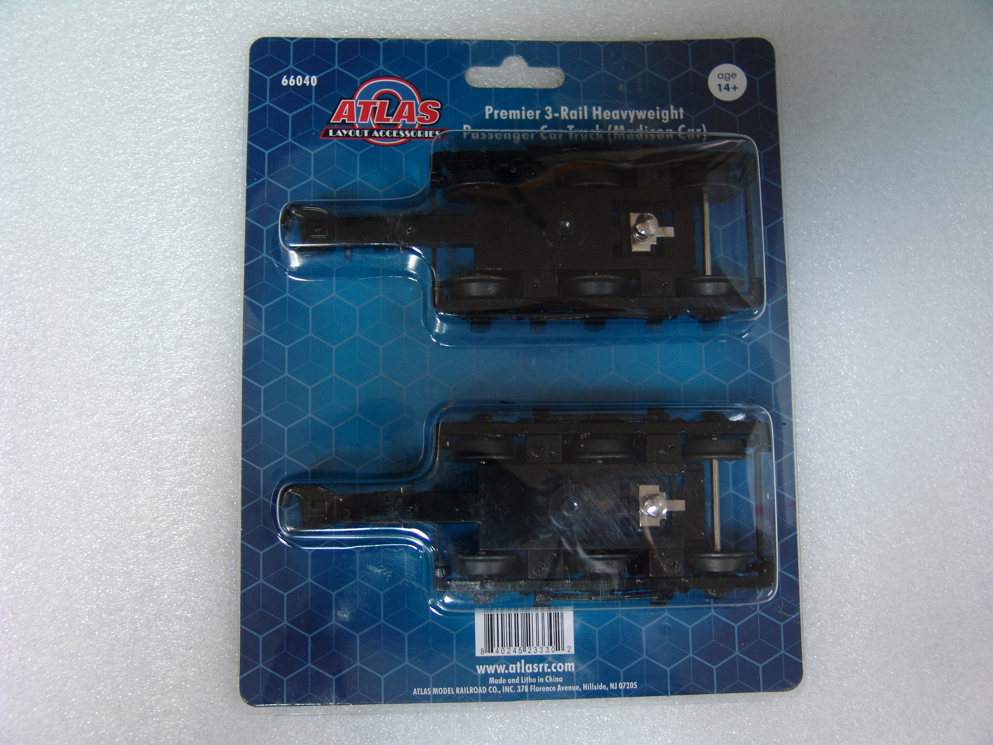 3-rail heavyweight passenger car truck one pair
