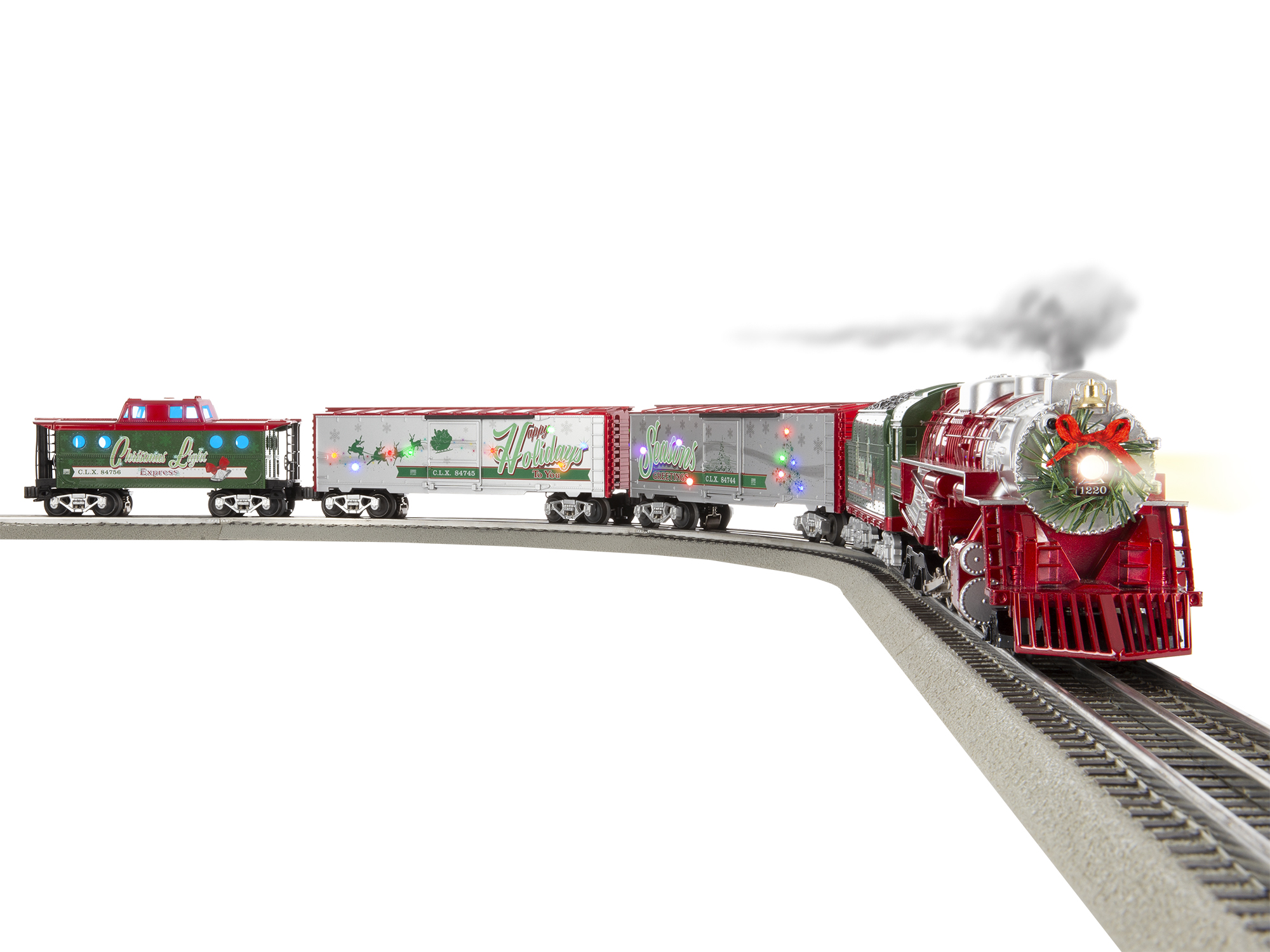 Christmas Light Express LionChief Set with Bluetooth 5.0