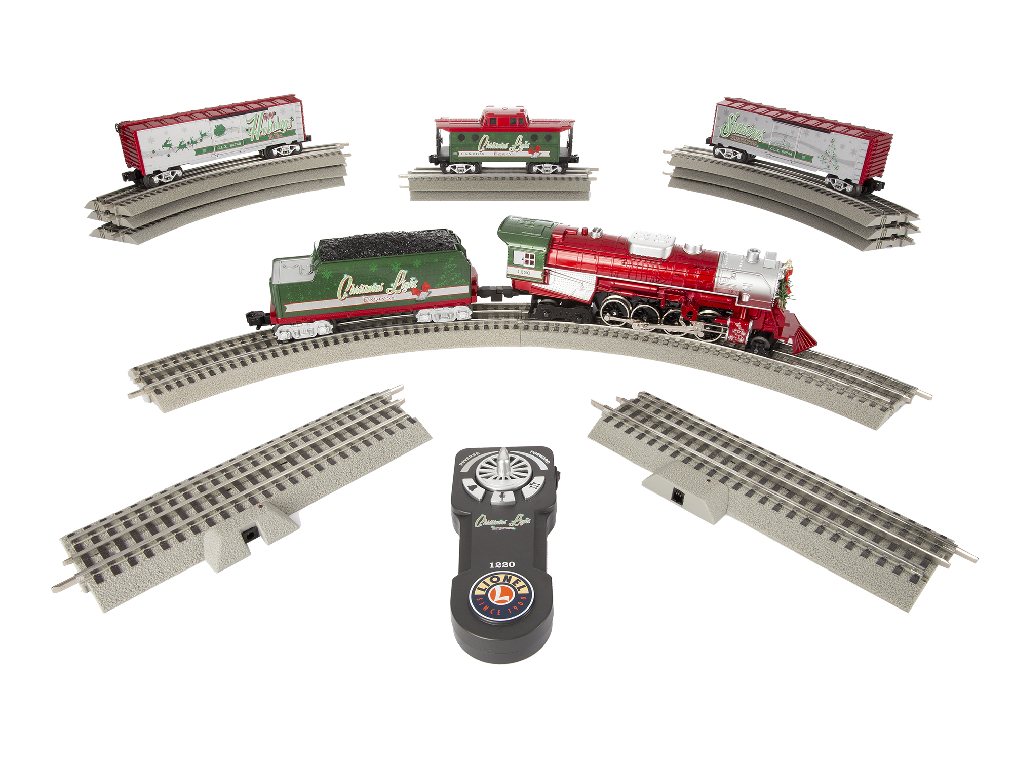 Christmas Light Express LionChief Set with Bluetooth 5.0