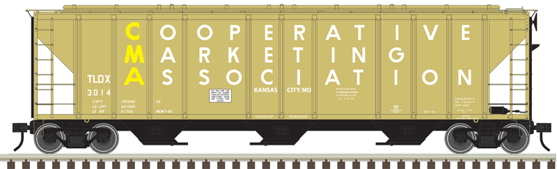 CMA PS-4427 low side covered hopper #3009