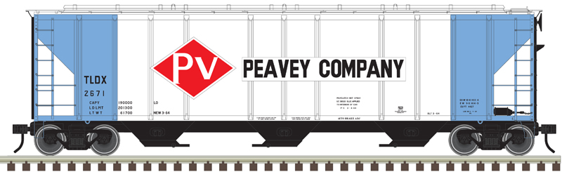 Peavey Company PS-4427 low side covered hopper #2671