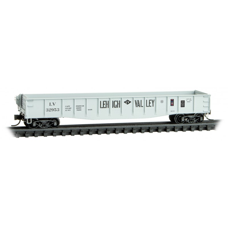 Lehigh Valley 50' Gondola Fishbelly Side With Drop Ends #32953