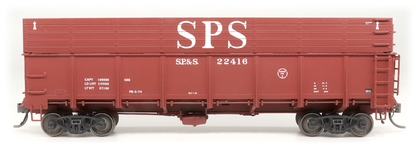 Spokane, Portland & Seattle Woodchip GS Drop Bottom Gondola #22443