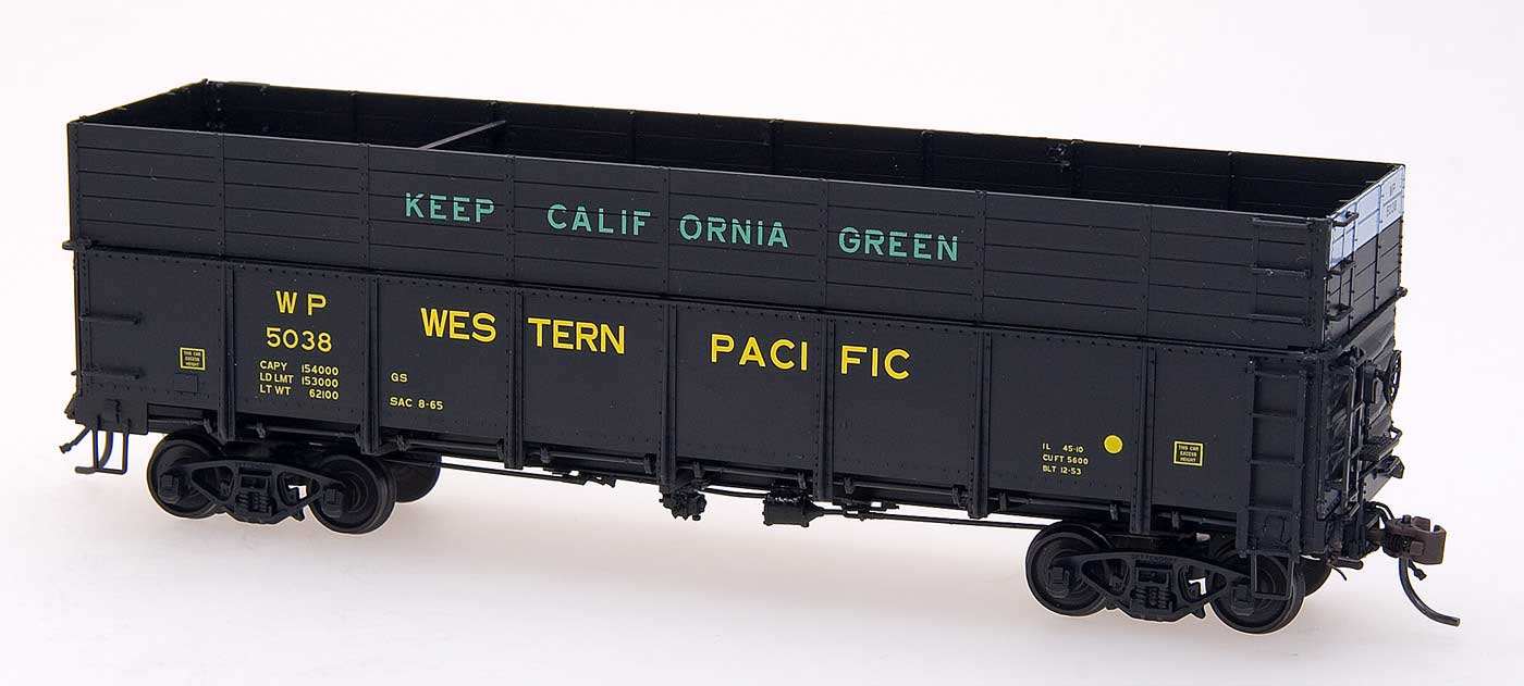 Western Pacific Woodchip General Service Drop Bottom Gondola #5012