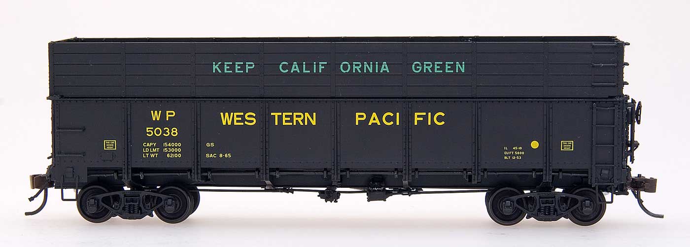 Western Pacific Woodchip General Service Drop Bottom Gondola #5012