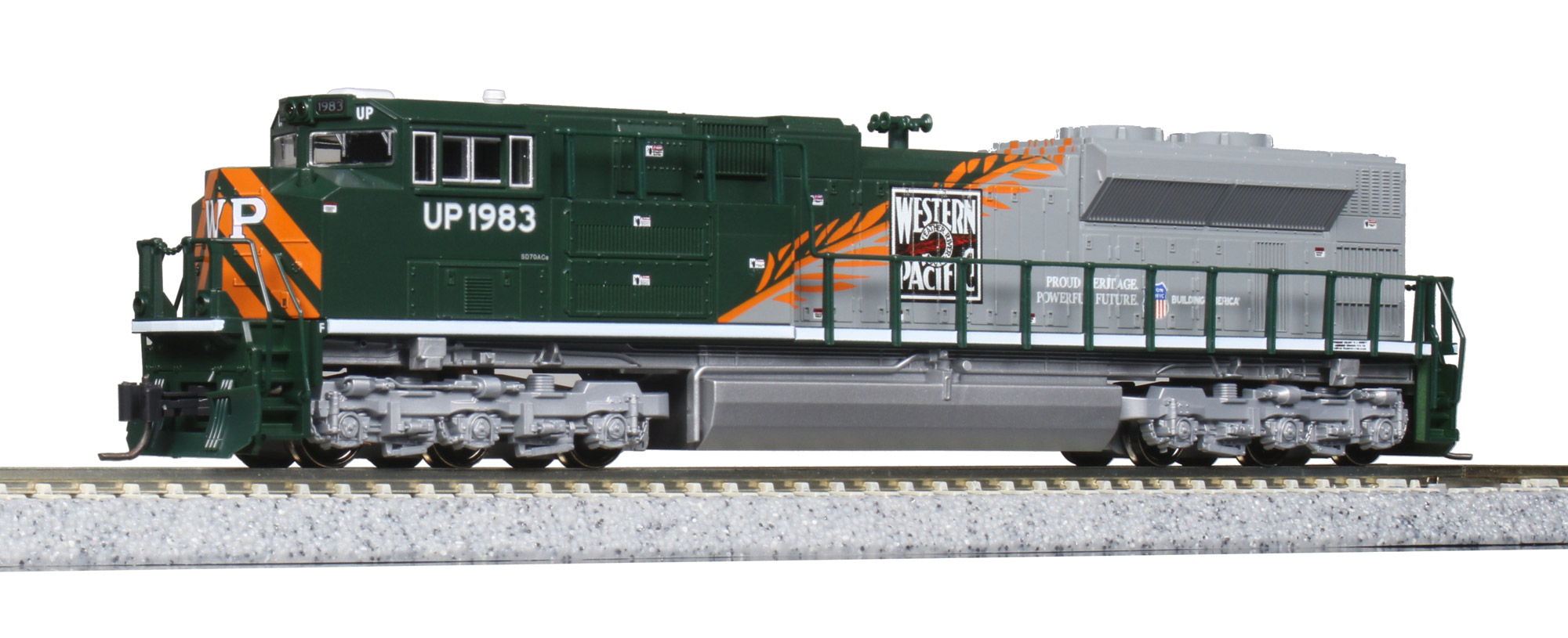 Western Pacific Heritage SD70ACe# #1983 With DCC