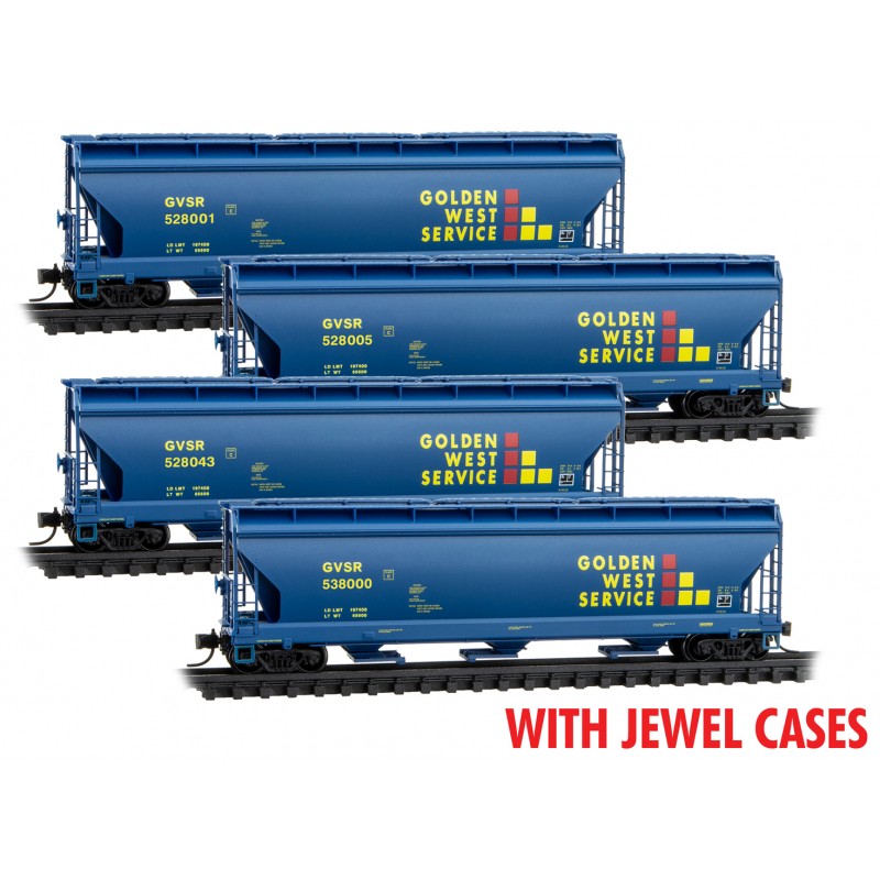 Golden West Service 4-Car Runner Pack With Jewel Cases
