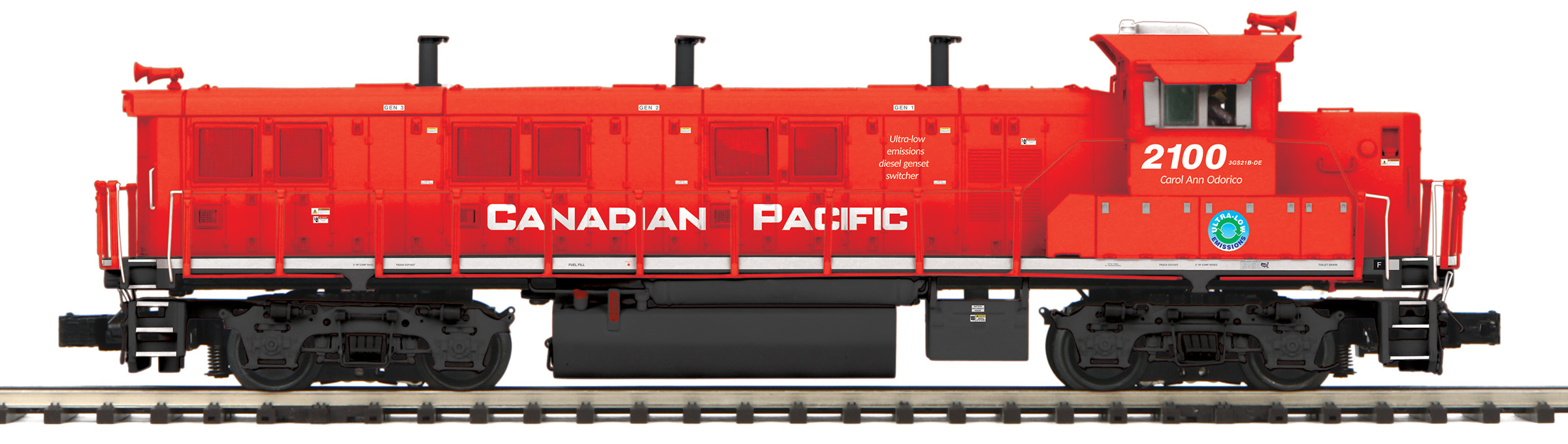 Canadian Pacific 3GS21B Genset #2100 with ProtoSound 3.0