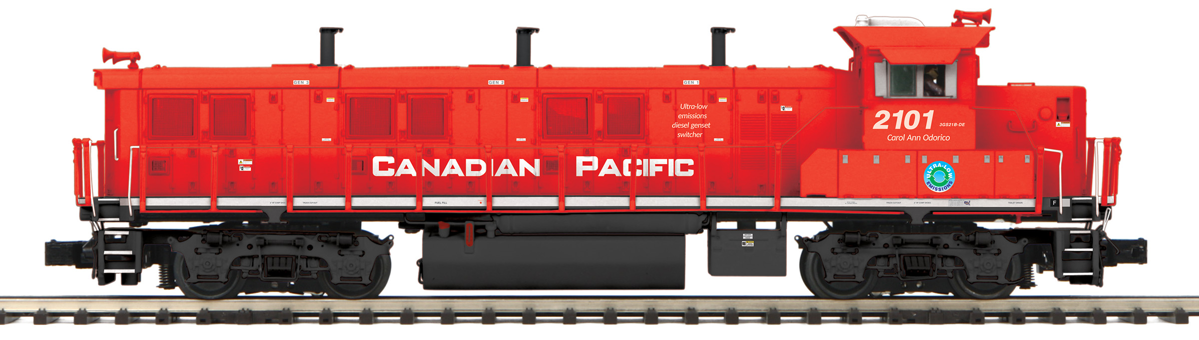 Canadian Pacific 3GS21B Genset #2101 with ProtoSound 3.0