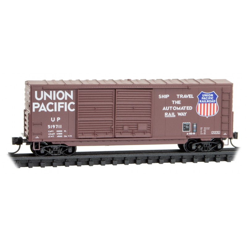 Union Pacific 40' Double-Door Box Car Without Roofwalk #519711