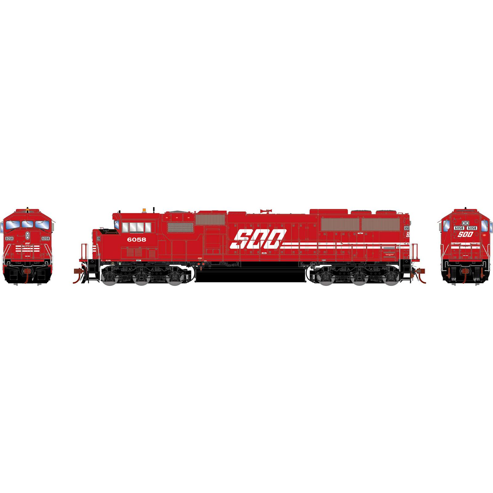 Soo Line SD60M "Tri-Clops" #6058 With Tsunami2