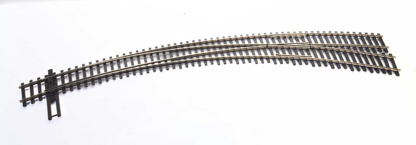 Code 83 Curved 20" & 24" Radius Right Hand Turnout