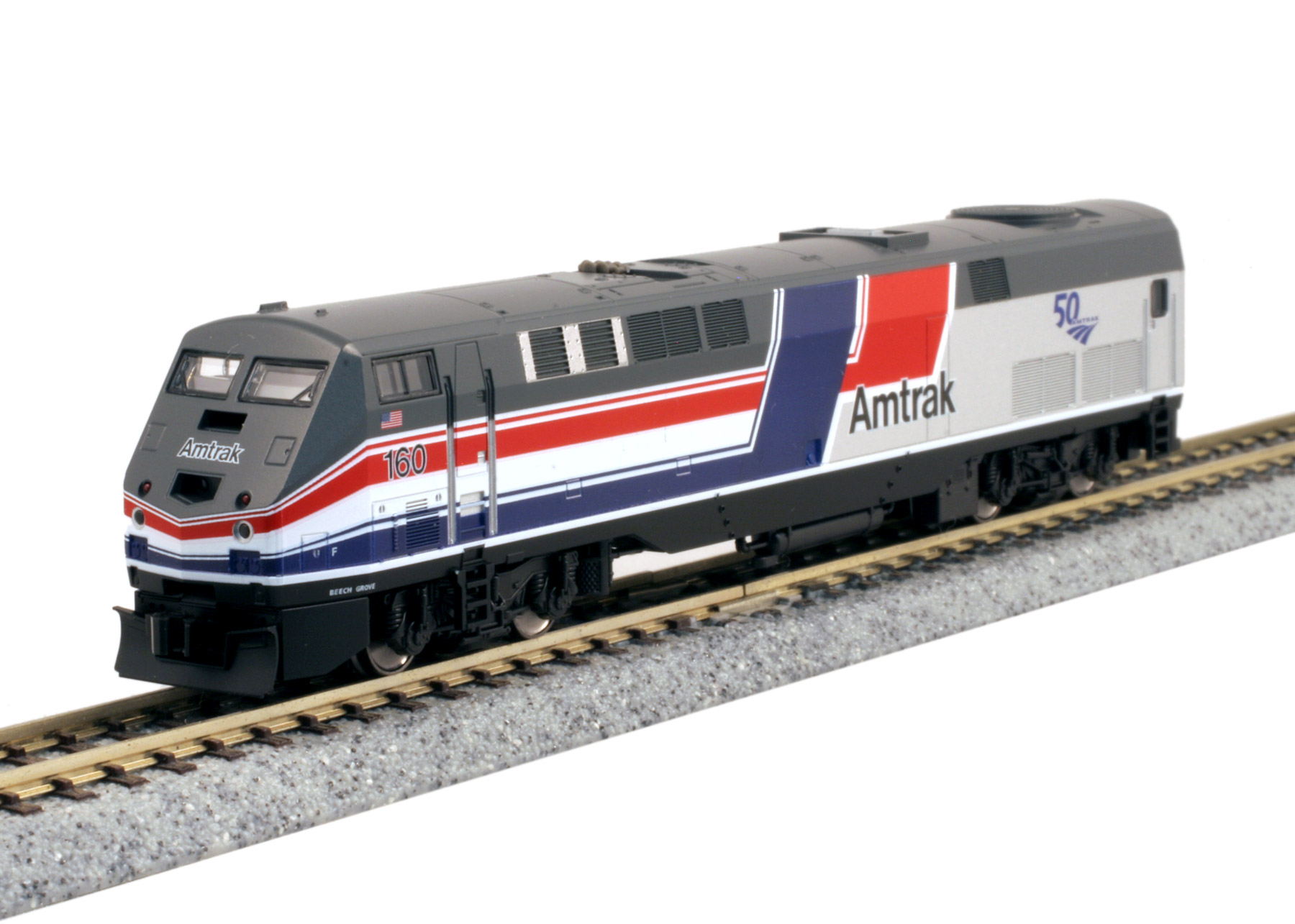 Amtrak GE P42 Dash 8 Phase III With 50th Anniversary #160 w/LokSound