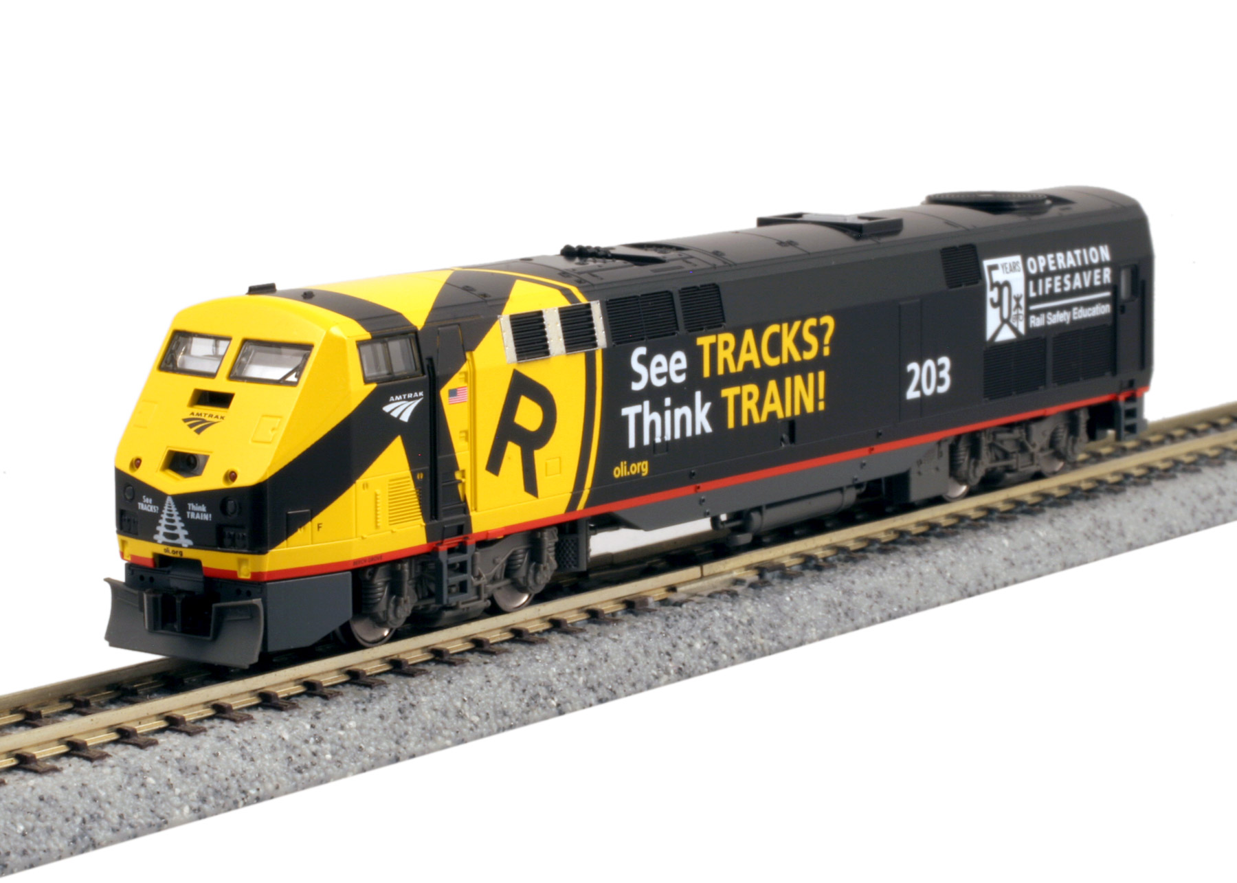 Amtrak GE P42 Operation Life Saver #203 With ESU LokSound