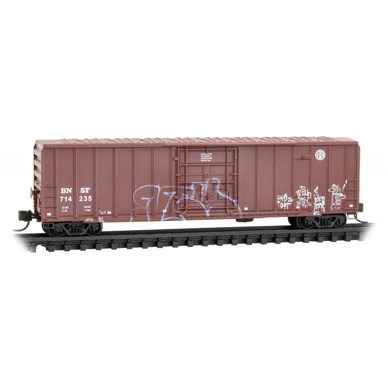 Burlington Northern Santa Fe Weathered 3-Pack With Jewel Cases
