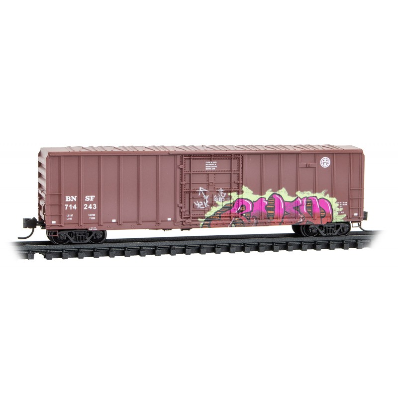 Burlington Northern Santa Fe Weathered 3-Pack With Jewel Cases