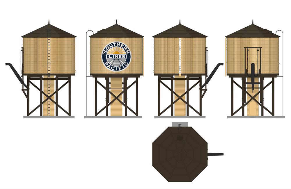 Southern Pacific Weathered Water Tower