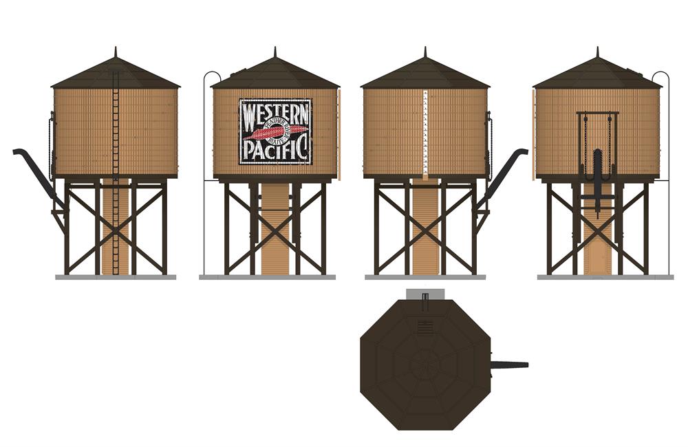 Western Pacific Weathered Water Tower