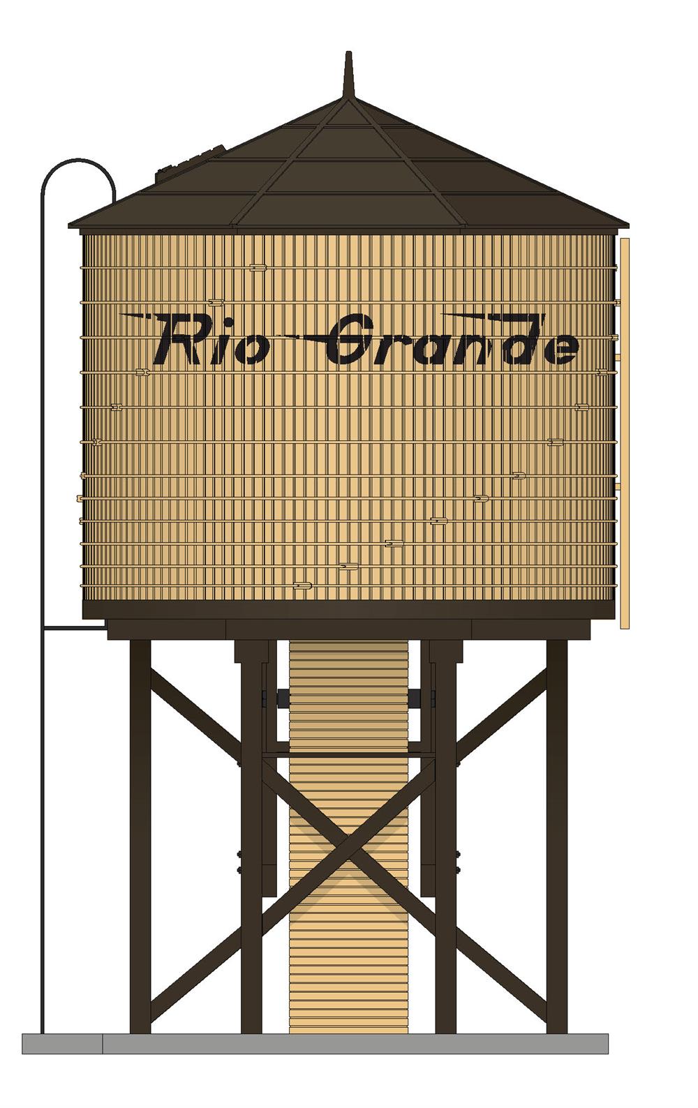 D&RGW Weathered Water Tower