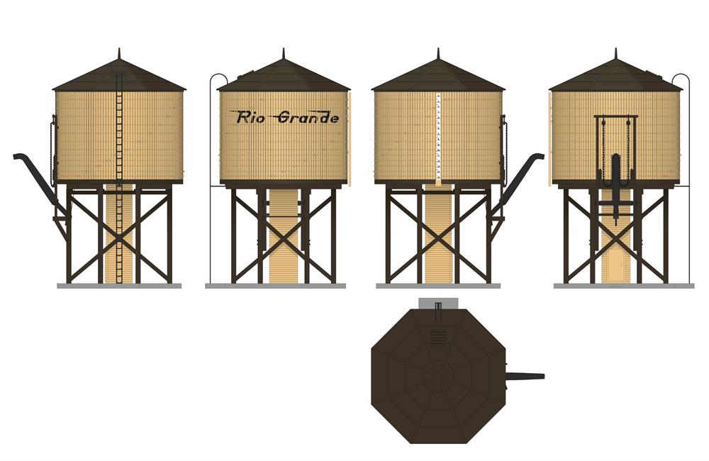 D&RGW Weathered Water Tower