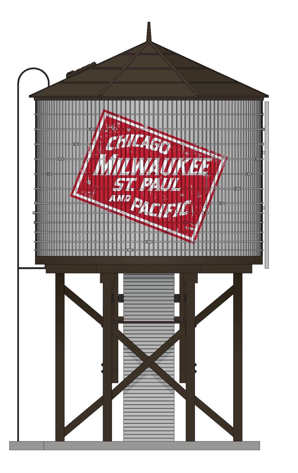 Milwaukee Road Weathered Water Tower