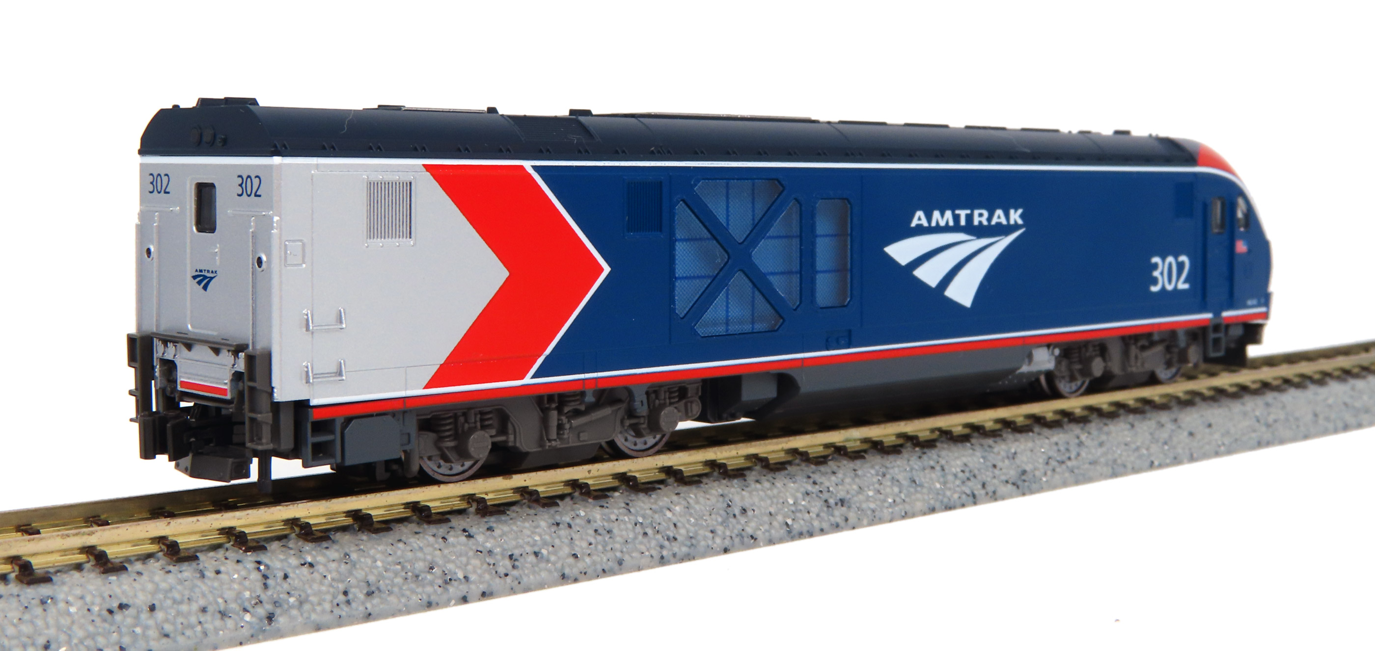 Amtrak ALC-42 & 3-Superliner® Cars With Interior Lighting Installed
