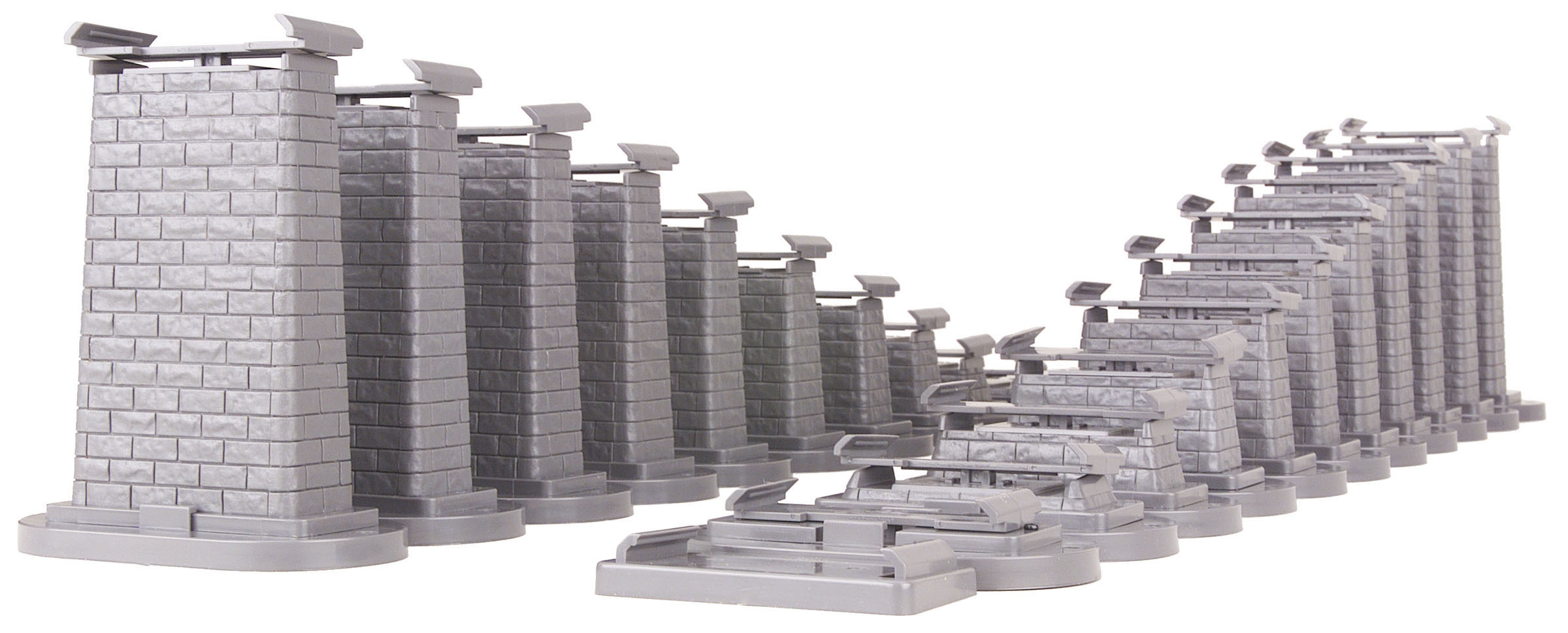 24-piece graduated trestle system for RealTrax