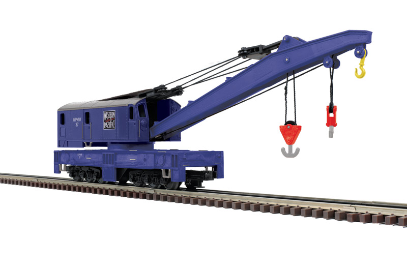 Western Pacific crane car #37 2-rail
