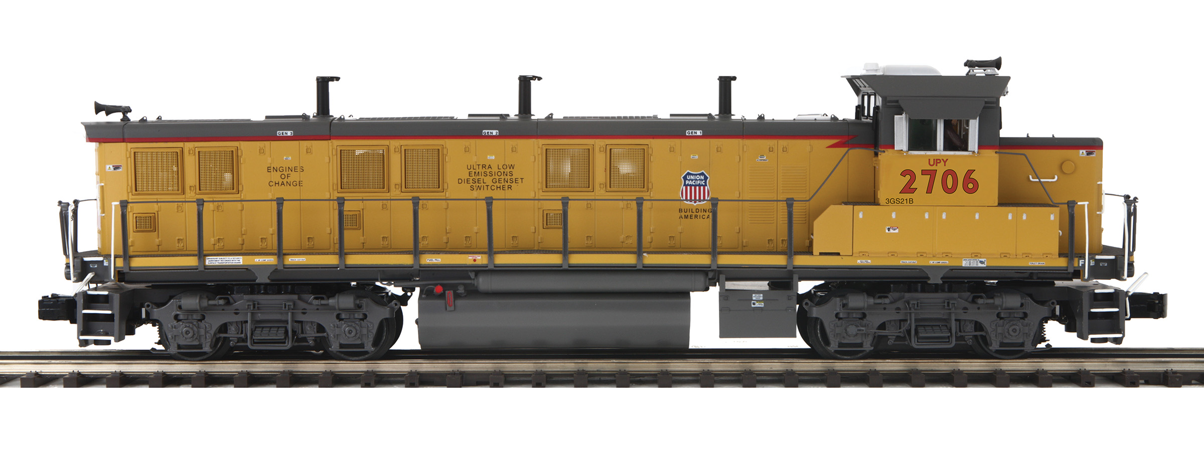 Union Pacific 3GS21B Genset #2706 with ProtoSound 3.0