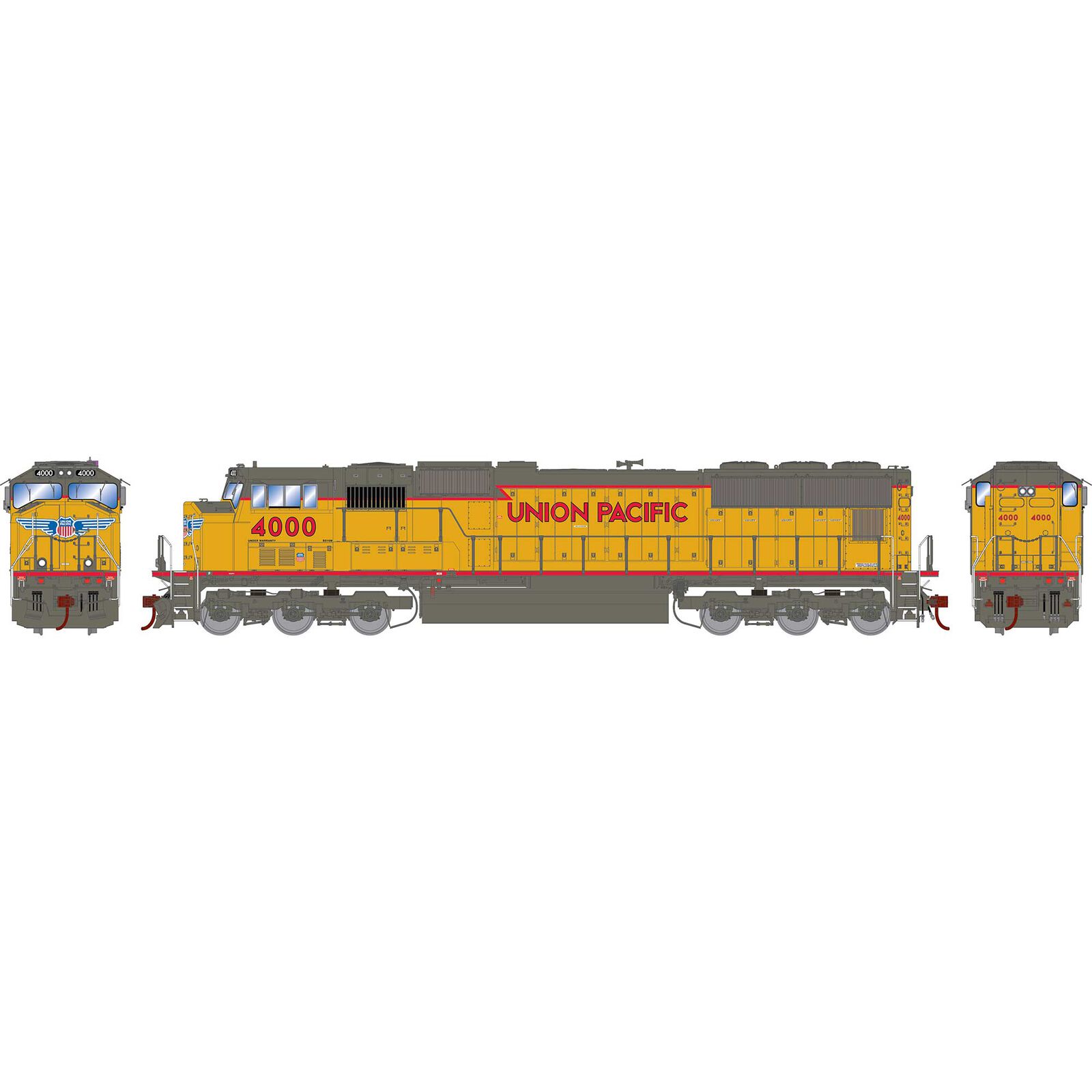 Union Pacific SD70M #4000 With Tsunami2