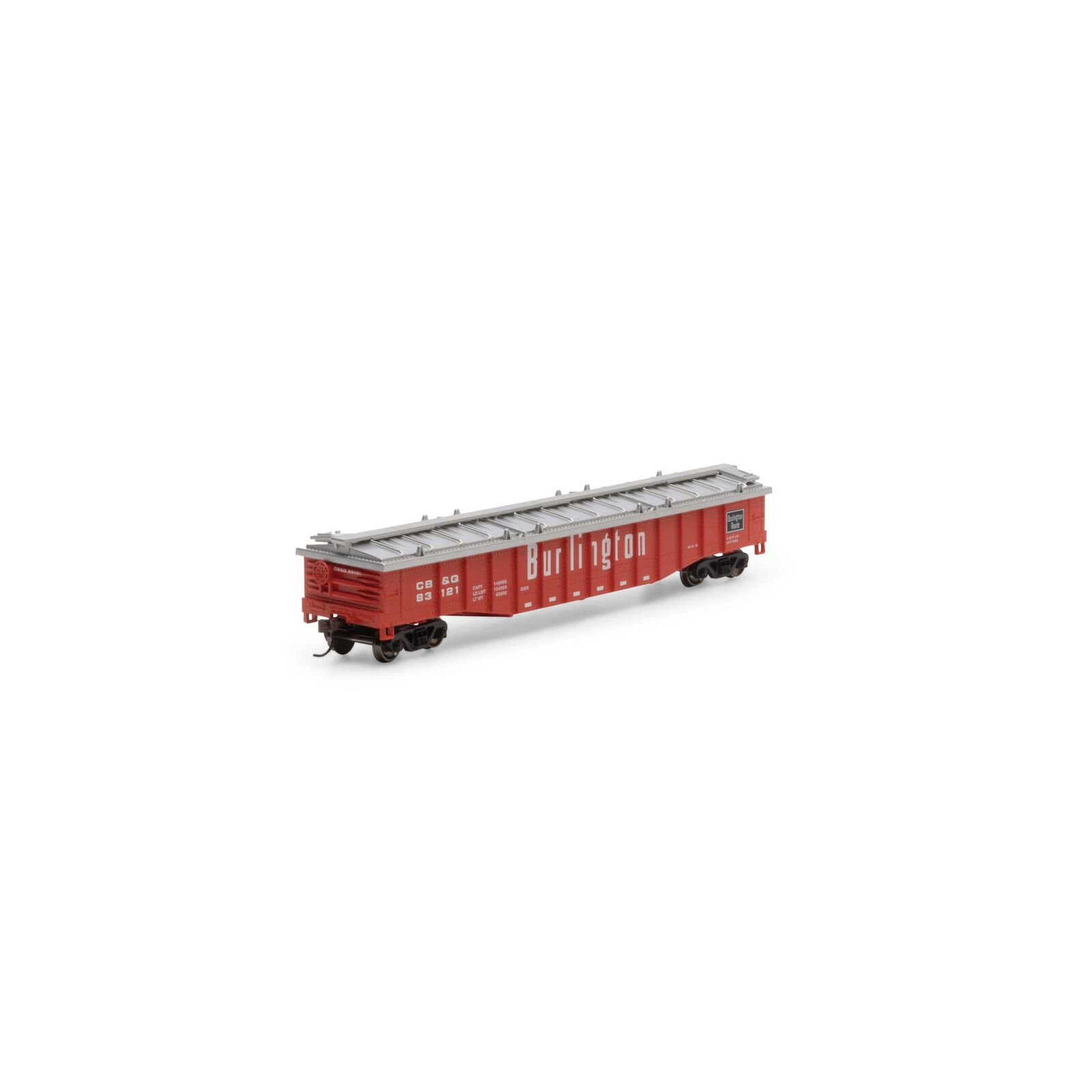Burlington Route 50' covered gondola #83121