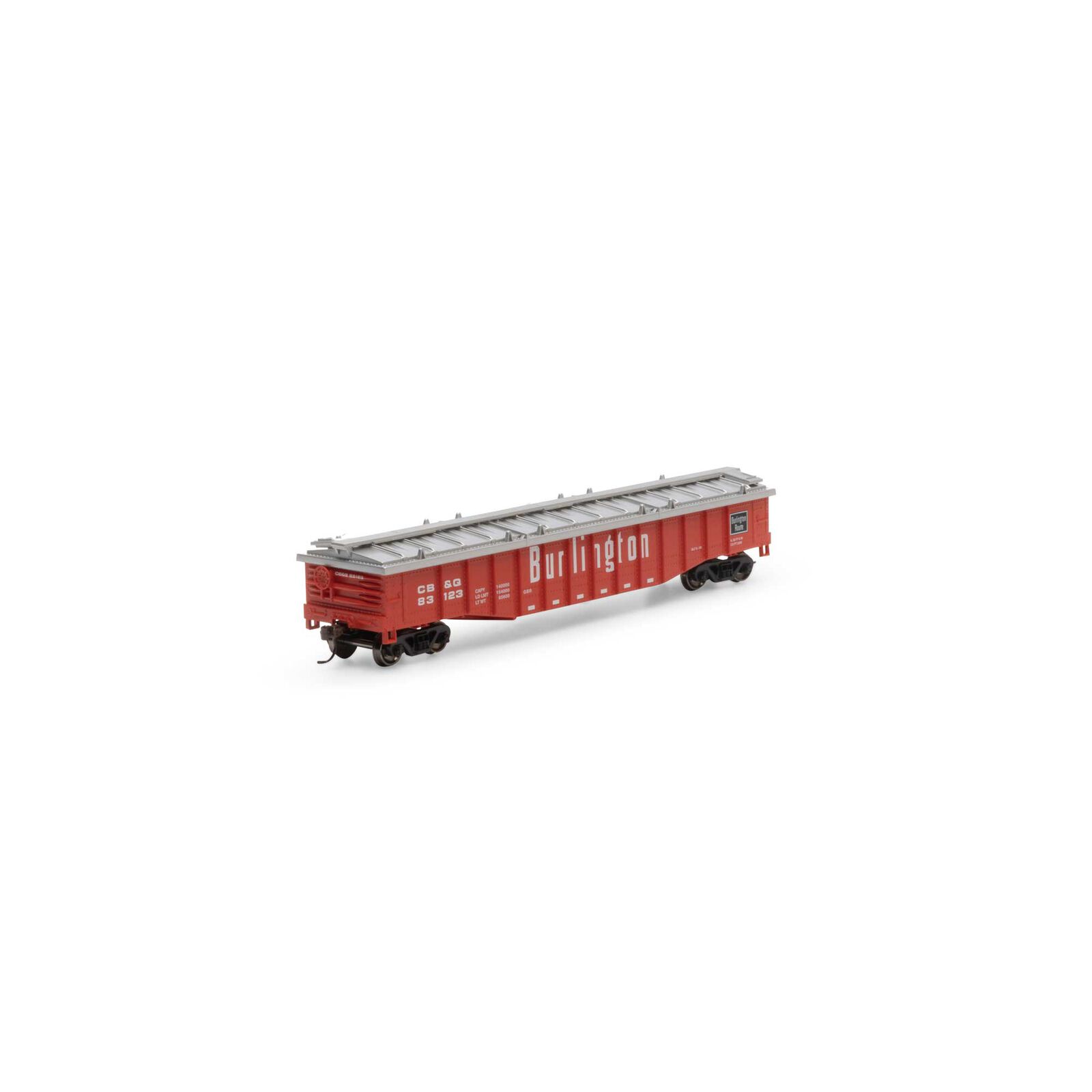Burlington Route 50' covered gondola #83123