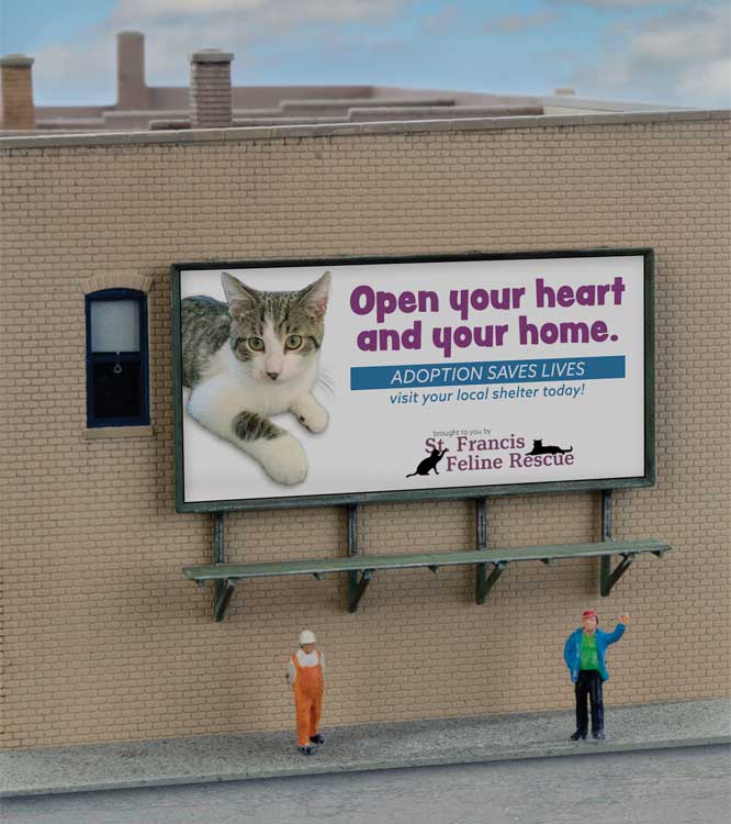 Wall-Mounted Billboard 3-Pack