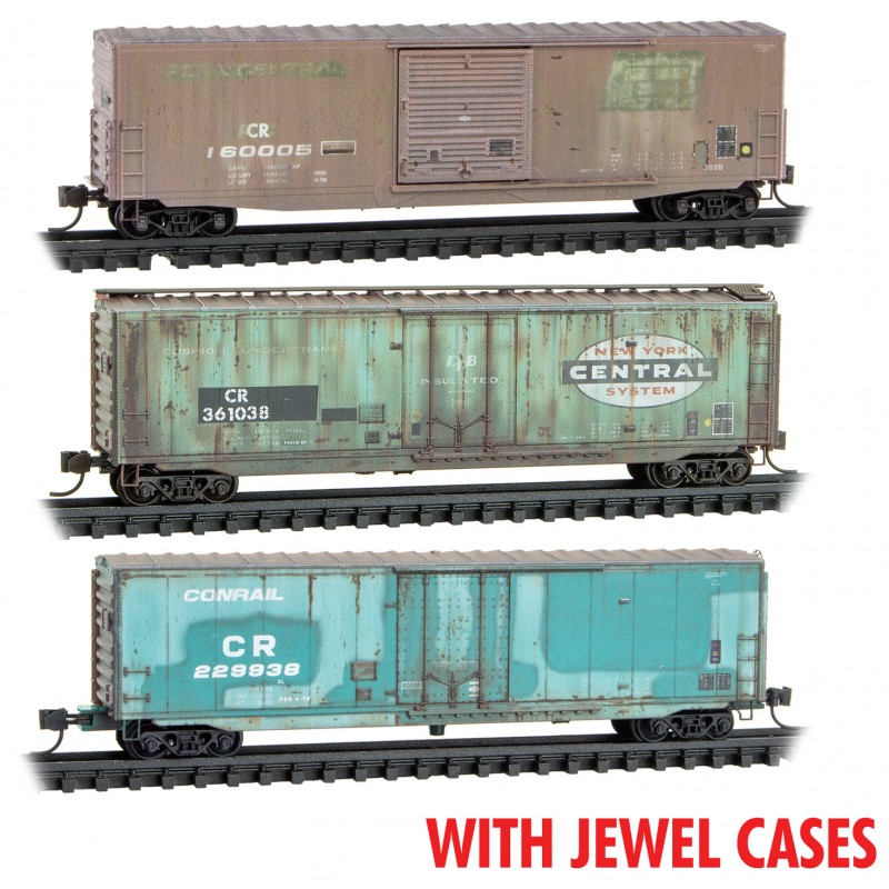 Conrail Weathered 3-Pack With Jewel Cases