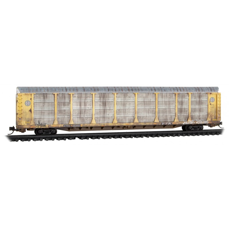 Burlington Northern Santa Fe Weathered 89' Tri-Level Autorack #852068
