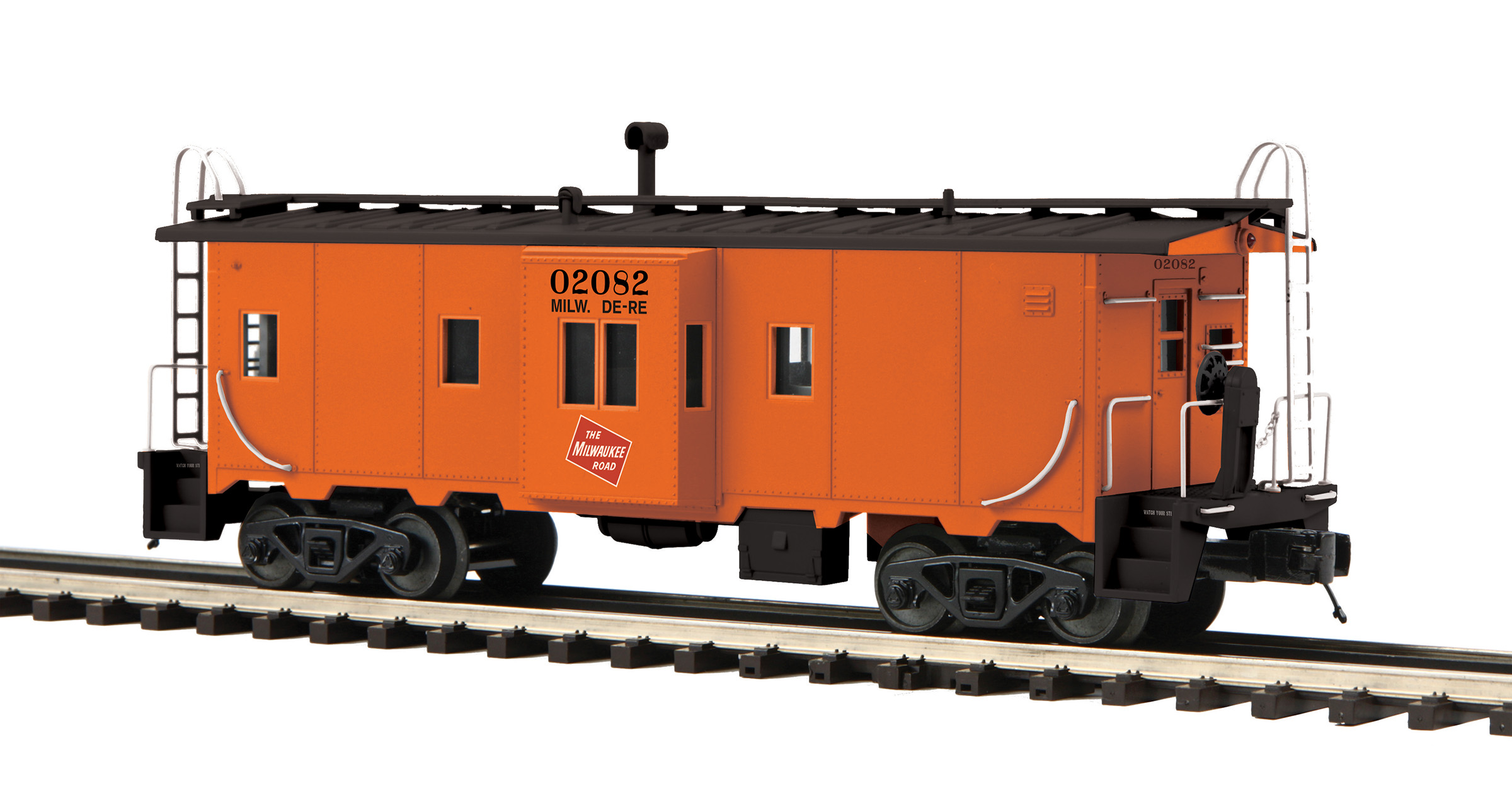 Milwaukee Road bay window caboose
