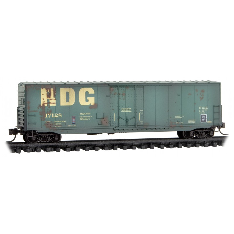 Reading Weathered 50' Standard Box Car #17128
