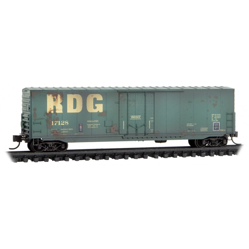 Reading Weathered 50' Standard Box Car #17128