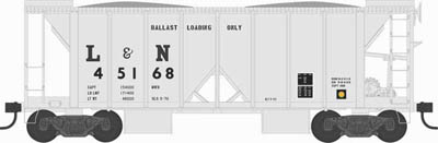 Louisville & Nashville 70 ton ballast car with side chutes #45233
