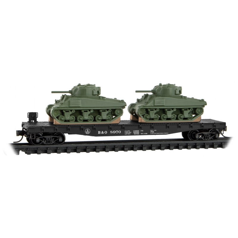 Baltimore & Ohio With Sherman Tanks 3-Pack With Jewel Cases