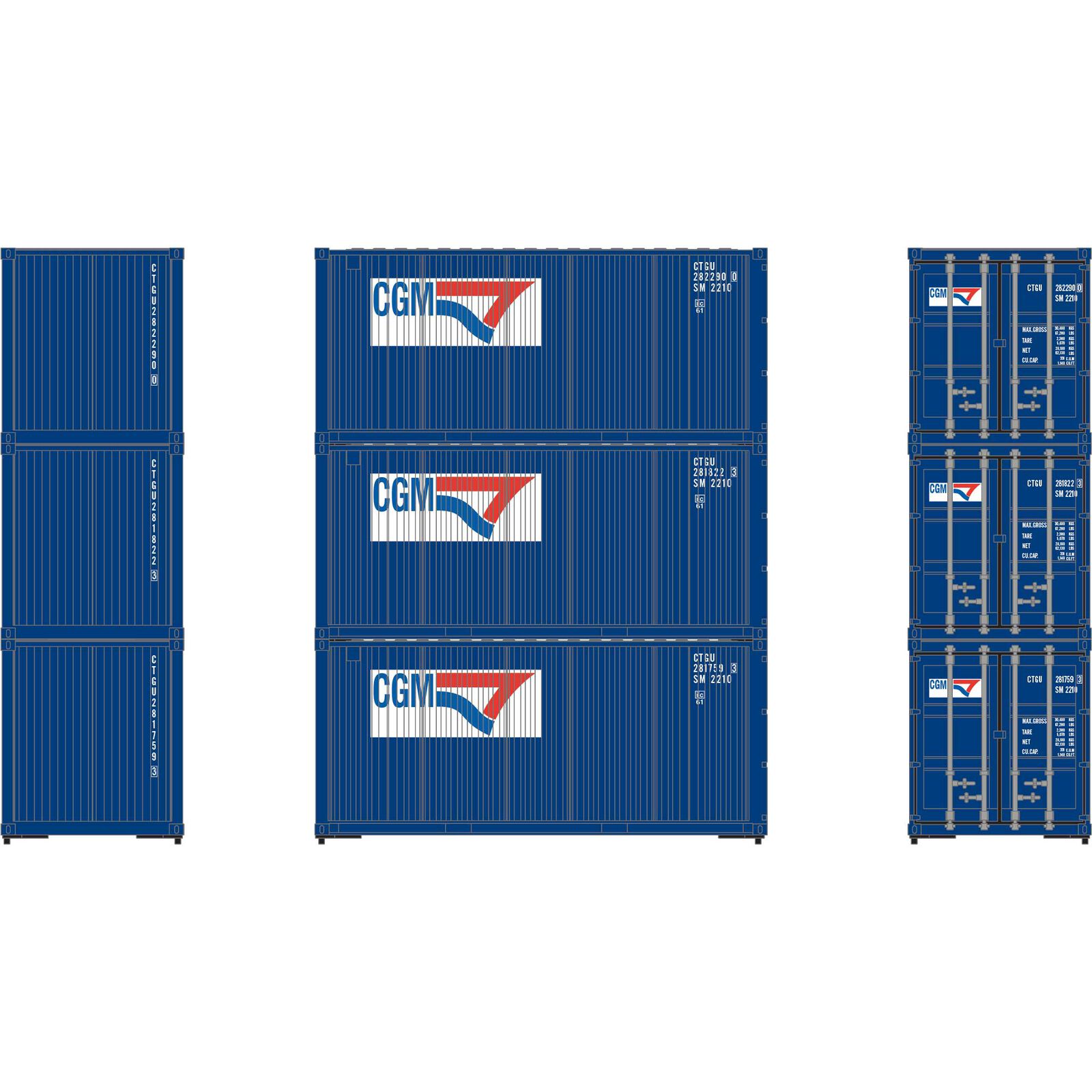 CGM 20' corrugated container 3-pack #1