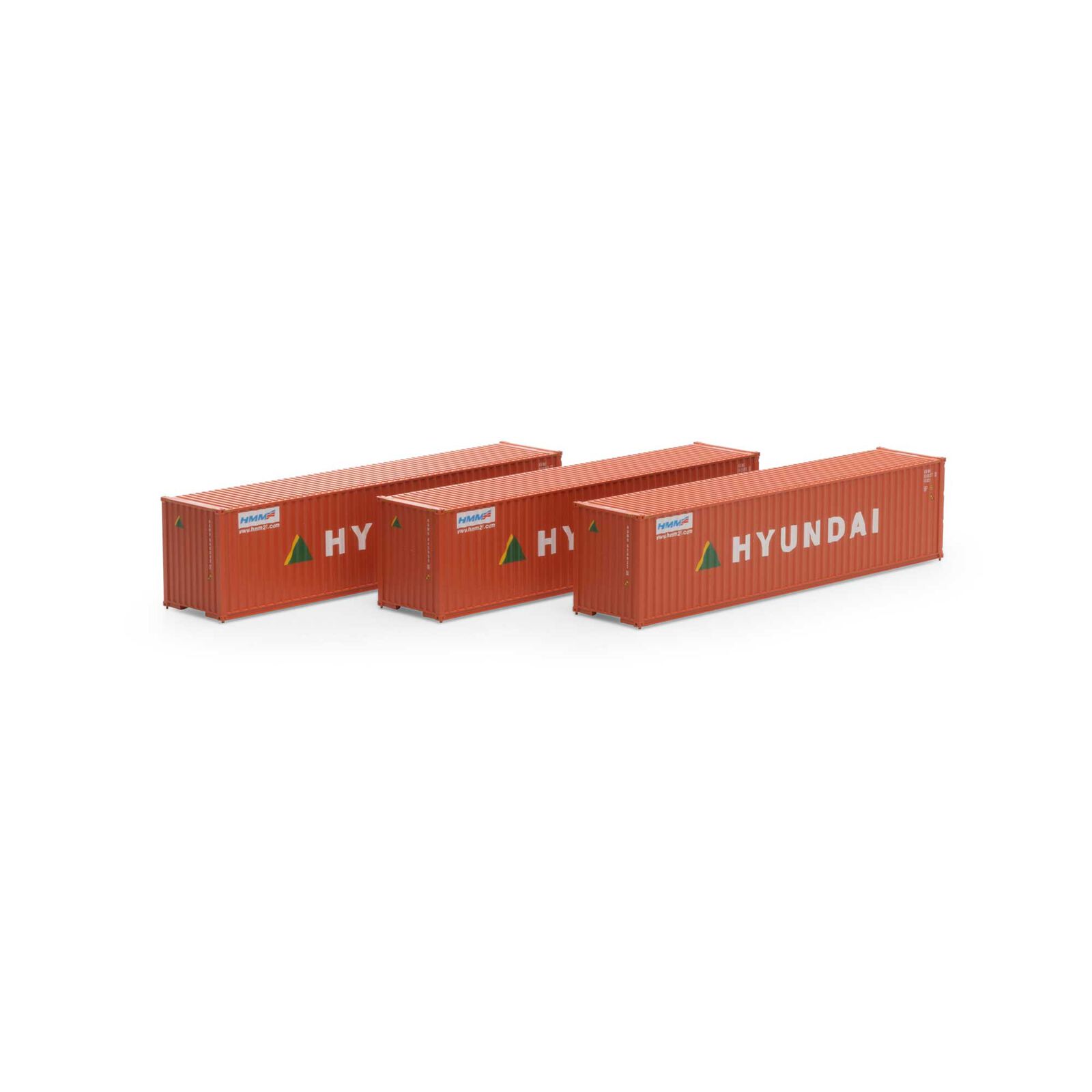 Hyundai 40' high-cube container 3-pack